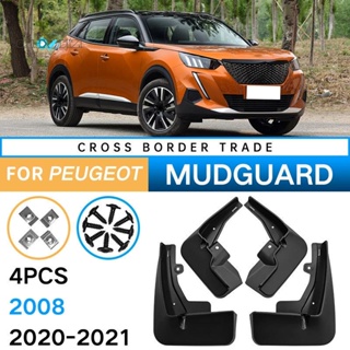 บังโคลนรถยนต์ อุปกรณ์เสริม สําหรับ 2020-2021 Peugeot 2008 4 ชิ้น