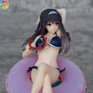 Gogo ใหม่ โมเดลฟิกเกอร์ อนิเมะ Hatsune Miku Aqua Float Girls Elaina Kawaii Sit Swimming สําหรับเก็บสะสม