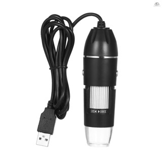 Snyb กล้องจุลทรรศน์ดิจิทัล ซูมได้ USB และแว่นขยายตั้งโต๊ะ กล้อง 0.3MP ไฟ LED 8 ดวง แว่นขยาย 1000X สําหรับระบบ Windows Mac พร้อมขาตั้ง