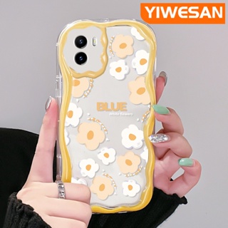 เคสโทรศัพท์มือถือ ซิลิโคนนุ่ม ใส ลายดอกไม้เล็กๆ น่ารัก สําหรับ VIVO Y15s Y15a Y01 Y02s