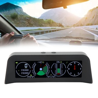 Newyork251 รถ HUD หน้าจอ LCD Overspeed Alarm การวัดความสูงเข็มทิศ แสดงผล Universal Digital GPS Speedometer