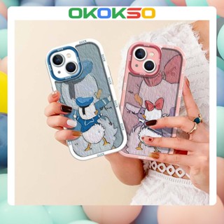 [Okso] ใหม่ เคสโทรศัพท์มือถือแบบนิ่ม กันกระแทก ลายการ์ตูนโดนัลด์ดั๊ก สําหรับ OPPO Reno9 Reno8 Reno7pro reno6 5