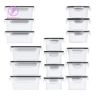 กล่องพลาสติก สําหรับใส่อาหาร 16 ชิ้น