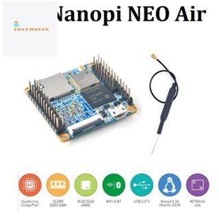 บอร์ดทดลอง สําหรับ Nanopi NEOAir IoT RAM Wifi 512Mb และบลูทูธ 8Gb Emmc Allwinner H3 Quad-Core Cortex-A7 Ubuntucore 1 ชุด