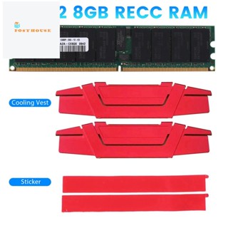 แรมหน่วยความจําเซิร์ฟเวอร์ DDR2 8GB 667Mhz RECC RAM+เสื้อกั๊กระบายความร้อน PC2 5300P 2RX4 REG ECC สําหรับเวิร์กสเตชั่น