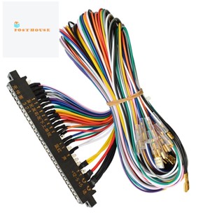 Jamma สายเคเบิ้ลเชื่อมต่อจอยสติ๊ก 28 Pin สําหรับกล่องเกมอาร์เคดวิดีโอ (4.8Pin)