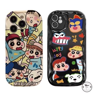 เคสโทรศัพท์มือถือ ขอบโค้ง ลายหนังจระเข้ 3D สําหรับ Redmi 9C A1 10C 9 A2 12C 9A 9T 10A 12 10 9C NFC Note 11 8 9 12 10s 12Pro 11s 10 Pro Max Plus Poco M3 Mi 11 12 Lite เคสชินจัง