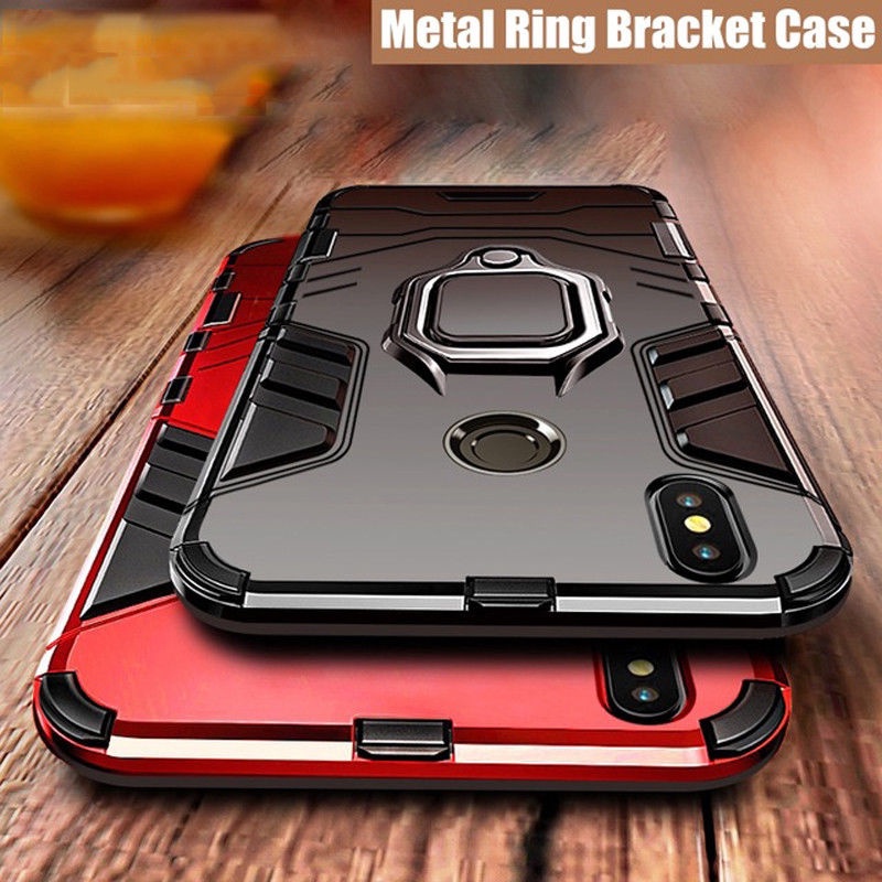 สําหรับ Xiaomi Mi Max 3 / Max 2 / Mix 2 / Mix 2S เคสเกราะกันกระแทก แหวนขาตั้ง กันชน เคสด้านหลัง