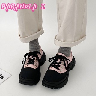 PARANOIA  I  รองเท้าลำลองผู้หญิงใหม่รองเท้าหนังแฟชั่นสไตล์เกาหลี