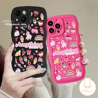 เคสโทรศัพท์มือถือ ลายยูนิคอร์น ไอศกรีม สําหรับ Redmi A1 9C 9A 9 10 12C 10C A1+ A2 + 9T 10A Redmi Note 10 9 11s 8 11 9s 10s Pro Pro Mi 11T Pro POCO X3 NFC M3 ฝาครอบขอบหยัก