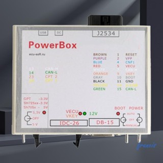 กล่องไฟแฟลช ECU-Soft Programmer US Plug ECU Power Box Flash 3 โหมดอเนกประสงค์ LED Openport สําหรับ KTMFLASH JTAG [Francis.th]