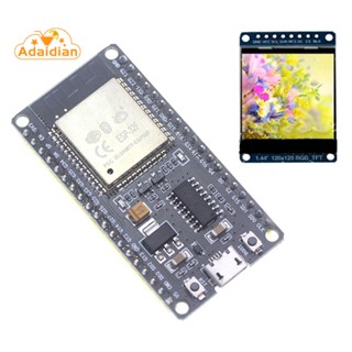 Esp32 โมดูลบอร์ดพัฒนา WiFi ไร้สาย และบลูทูธ ESP32-WROOM-32 พลาสติก สีดํา พร้อมหน้าจอสี 1.44 นิ้ว