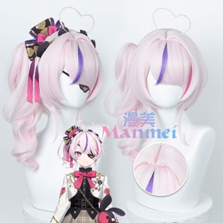 · Manmei vtuber Virtual Idol Anchor Rainbow Club EN Phase 6 MariaMarionette วิกผมคอสเพลย์