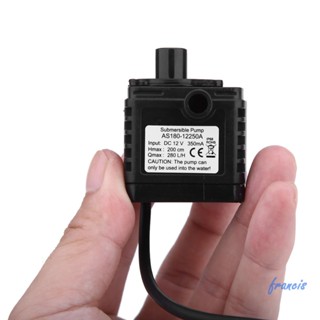 ปั๊มไมโคร DC12V 350mA 280L/H เสียงเงียบมาก สําหรับสระว่ายน้ํา ตู้ปลา AU [Francis.th]