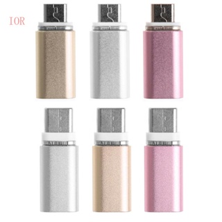 Ior อะแดปเตอร์ชาร์จโทรศัพท์มือถือ Micro USB ตัวเมีย เป็น Type C ตัวผู้ แม่เหล็ก แบบพกพา สําหรับโทรศัพท์มือถือ Ta