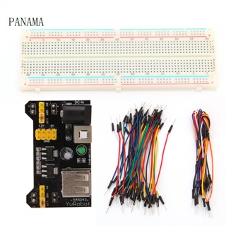 Nama MB102 โมดูลพาวเวอร์ซัพพลาย 3 3V 5V+830 Point Breadboard Board และสายเคเบิ้ลจัมเปอร์ 65 ชิ้น