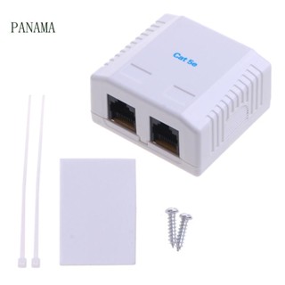 Nama CAT5e RJ45 ขั้วต่อขยายสายเคเบิลอีเธอร์เน็ต เป็น Fem CAT5e Dual Jack 8P8C