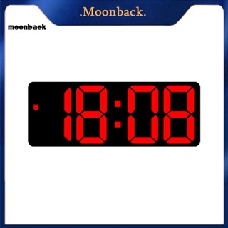 &lt;moonback&gt; นาฬิกาปลุกดิจิทัล หน้าจอขนาดใหญ่ ใช้แบตเตอรี่ อ่านง่าย พร้อมฟังก์ชั่นเลื่อนปลุก อเนกประสงค์ สําหรับตั้งโต๊ะ สํานักงาน