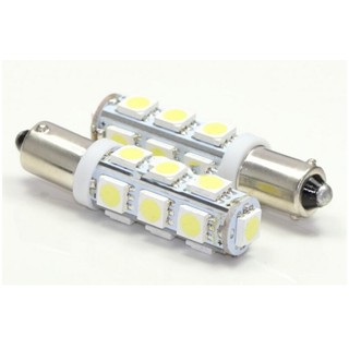 Chee หลอดไฟท้ายรถยนต์ BA9S T4W Pure White 5050 SMD 13 LED 2 ชิ้น