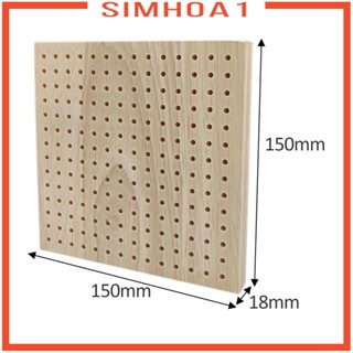 [Simhoa1] แผ่นบอร์ดไม้ ทรงสี่เหลี่ยม ทนทาน สําหรับถักโครเชต์ DIY