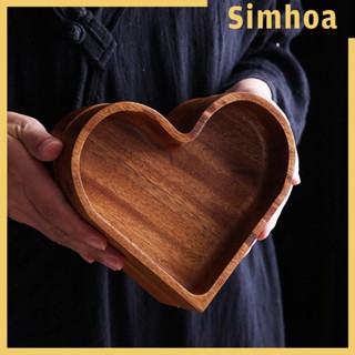 [SIMHOA] ถาดไม้ อเนกประสงค์ น้ําหนักเบา สําหรับเสิร์ฟอาหารเย็น กาแฟ ขนมหวาน