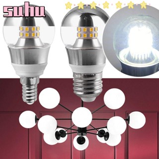 Suhuhd หลอดไฟ LED E27 E14 2023 5W 7W 9W ชุบไฟฟ้า สีขาว สําหรับตกแต่งบ้าน