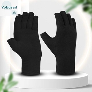 [Yobusad.th] ถุงมือบําบัดโรคข้ออักเสบ แบบครึ่งนิ้ว 1 คู่