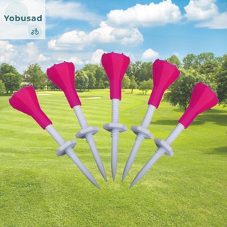 [Yobusad.th] อุปกรณ์เสริมที่ตั้งลูกกอล์ฟ ลดแรงเสียดทาน 4 สี สําหรับฝึกตีกอล์ฟ 5 ชิ้น