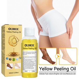 Spot# OUHOE yellow exfoliating oil hydrating moisturizing whitening skin beautifying Body Exfoliating skin white tender brightening skin color 8jj