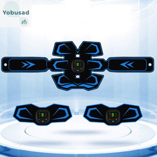 [Yobusad.th] Ems เข็มขัดไฟฟ้าอัจฉริยะ ชาร์จ USB สําหรับนวดกระชับสัดส่วนร่างกาย