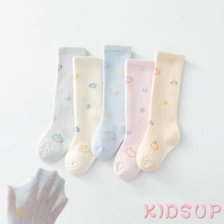 Kidsup1- เด็กวัยหัดเดิน การ์ตูน ถุงเท้า นุ่ม ระบายอากาศ น่ารัก เหนือเข่า ถุงเท้า ยืดหยุ่น เดิน ถุงเท้า สําหรับเด็กวัยหัดเดิน