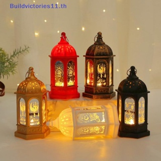 Buildvictories11 สายไฟหิ่งห้อย LED ลาย Eid Mubarak สําหรับตกแต่งบ้านมุสลิม วันรอมฎอน