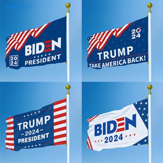 Bdgf ธงแบนเนอร์ ลาย Donald Trump Joe Bide 2024 Flag 3x5 สําหรับประธานาธิบดี อเมริกา กลางแจ้ง (TAB) Joe Bide 2024 TH