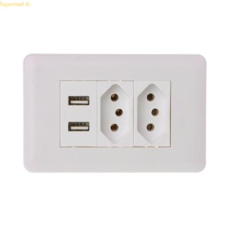 15a กําแพงที่ดีที่สุดอะแดปเตอร์ซ็อกเก็ตชาร์จ USB 5V 2 แบบพอร์ตคู่