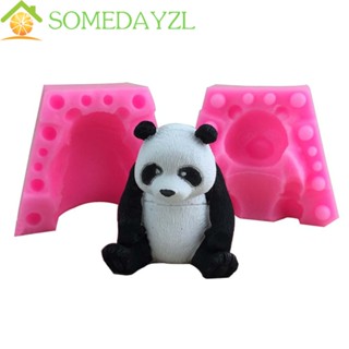 Somedayzl แม่พิมพ์ซิลิโคน รูปใบไม้ไผ่ 3D สําหรับทําเบเกอรี่ ฟองดองท์ DIY