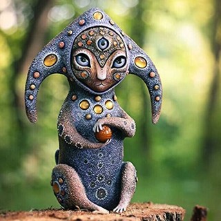 Spot biological fantasy Three-eye alien biological courtyard design room bedroom decoration decoration alien fantasy biological decoration 0901hw