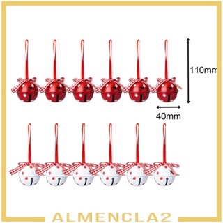 [Almencla2] จี้กระดิ่ง สําหรับตกแต่งคริสต์มาส 12 ชิ้น