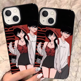 เคสโทรศัพท์มือถือ ซิลิโคนนิ่ม TPU กันกระแทก สีดําสว่าง สําหรับ IPhone 14 13 12 11 Pro XS Max X XR 7 + 8 Plus