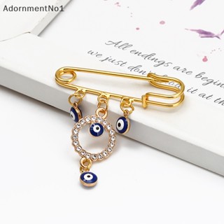 Adornmentno1 เข็มกลัด รูปตาชั่วร้าย ตุรกี สีฟ้า สีทอง สีเงิน สไตล์บูติก สําหรับผู้หญิง และผู้ชาย