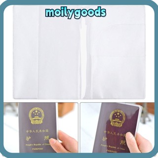 Moilyhd กระเป๋าใส่บัตรเครดิต PVC แบบใส กันน้ํา 6 ชิ้น