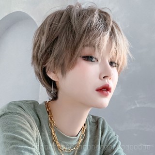 [0727]YWQJ-JF Cross-Border Hot Wig Female Short Hair Neutral Handsome Short Hair Female Natural Wig Sheath Fluffy Whole Top Full-Head Wig P3I5