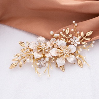 [0721]YWSY-XNTS Bridal Hair Comb Headdress Crystal Imitation Pearl Bridal Barrettes Wedding Accessories WYEM