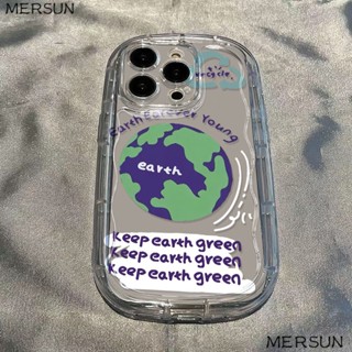 เคสโทรศัพท์มือถือแบบนิ่ม ใส กันกระแทก ลาย Street Wear Earth สําหรับ Iphone 14 13promax 12 11 7 8p xsxr 6PLD