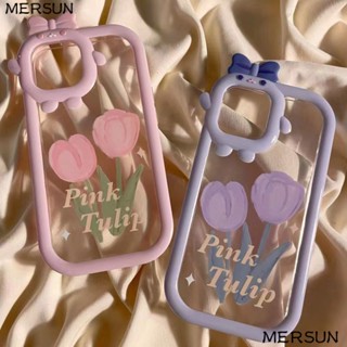 เคสโทรศัพท์มือถือ ลายดอกทิวลิป สําหรับ Iphone 12 13 14promax 11 xr xs 7 8p RZS1