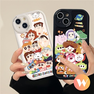 เคสนิ่ม ลายการ์ตูนชินจังน่ารัก สําหรับ Redmi 10C 9 A2 9T 10A 9C 9A A1 10 12C K40s Redmi Note 11 10 9s 8 10s 11s Pro Max Mi 11 Lite POCO M3 X3 NFC Pro ผ้าคลุม