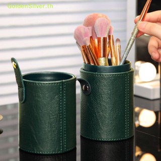 Goldensilver กล่องหนัง PU สําหรับใส่เครื่องสําอาง แปรงแต่งหน้า ปากกา