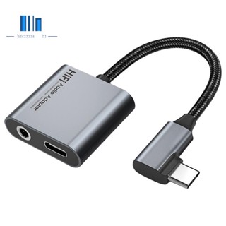 2in1 อะแดปเตอร์แปลงเสียงหูฟัง Type C Aux PD60W 32Bit 384KHz DAC แบบเปลี่ยน สําหรับ IPad Samsung