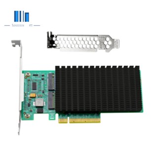 Anm02pe08 NVMe ตัวควบคุม PCIe เป็น M.2 พอร์ตคู่ พร้อมฮีทซิงค์ (ไม่ใช่กับ SSD)