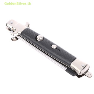 Goldensilver หวีปัตตาเลี่ยนตัดผมอัตโนมัติ พับได้ สีเงิน สําหรับผู้ชาย