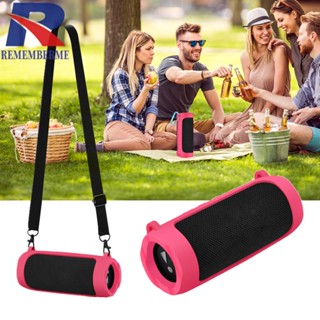 [rememberme.th] เคสลําโพงไร้สาย ซิลิโคน พร้อมคาราบิเนอร์ สําหรับ JBL Flip 6 Flip 5
